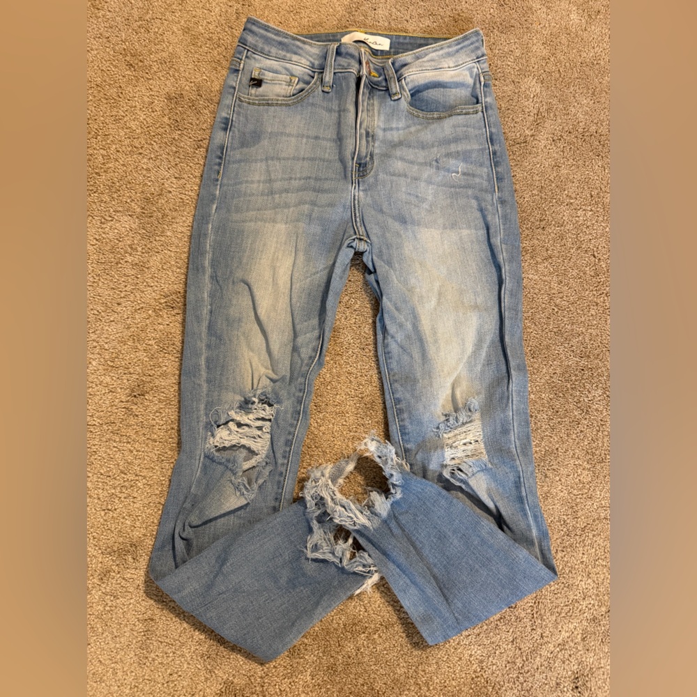 Kancan Distressed Light Blue Jeans